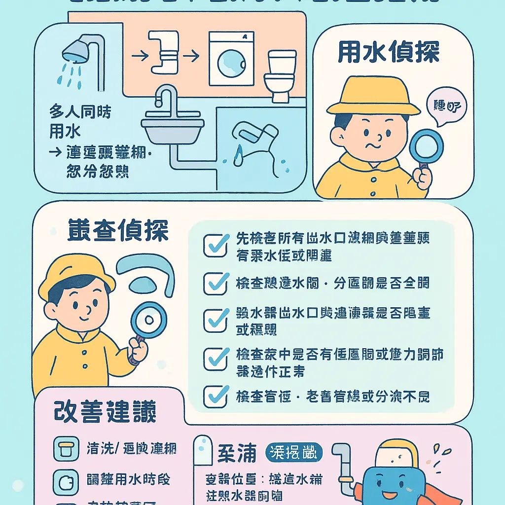 熱水器水壓不足如何改善 - 泵浦