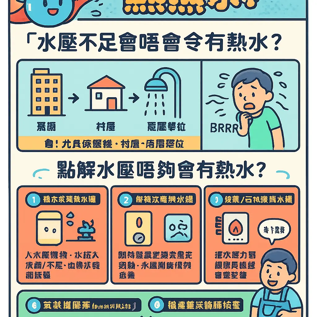 熱水器水壓不足如何改善 - 儲水式電熱水爐