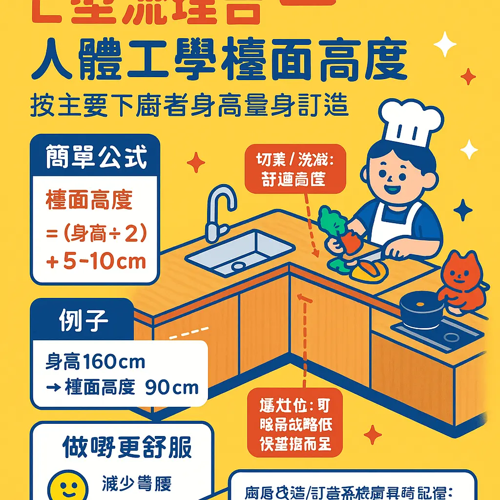 l型流理台 - 美耐板