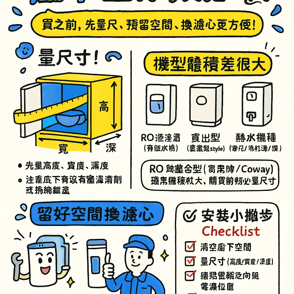 廚下型飲水機推薦2018 - 淨水器濾心