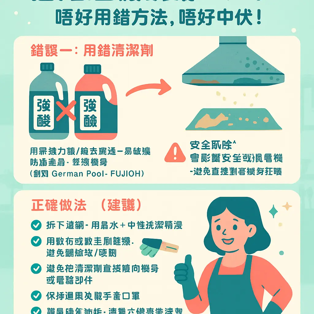 抽 油煙 機 清潔 方法 - 陳年油垢