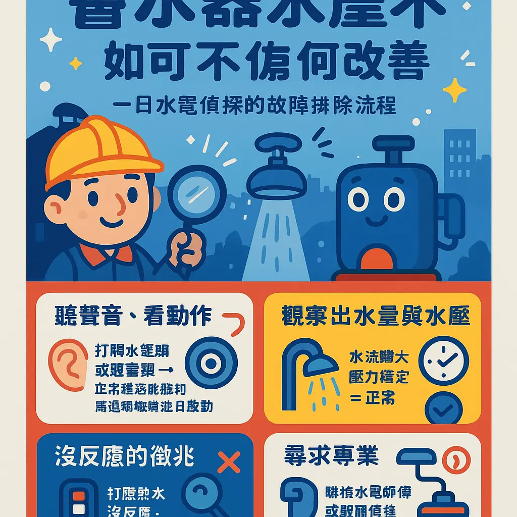 熱水器水壓不足如何改善 - 管線老舊