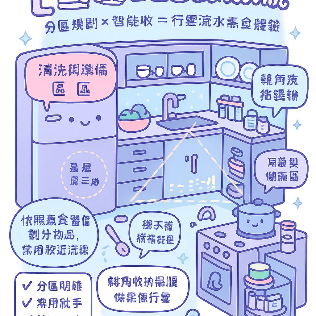 l型流理台 - 收納系統