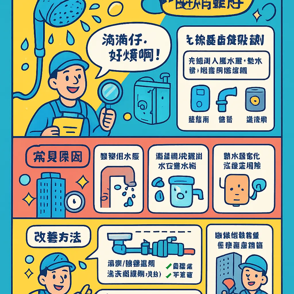 熱水器水壓不足如何改善 - 花灑