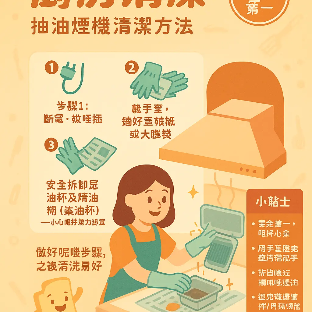 抽 油煙 機 清潔 方法 - 廚房清潔