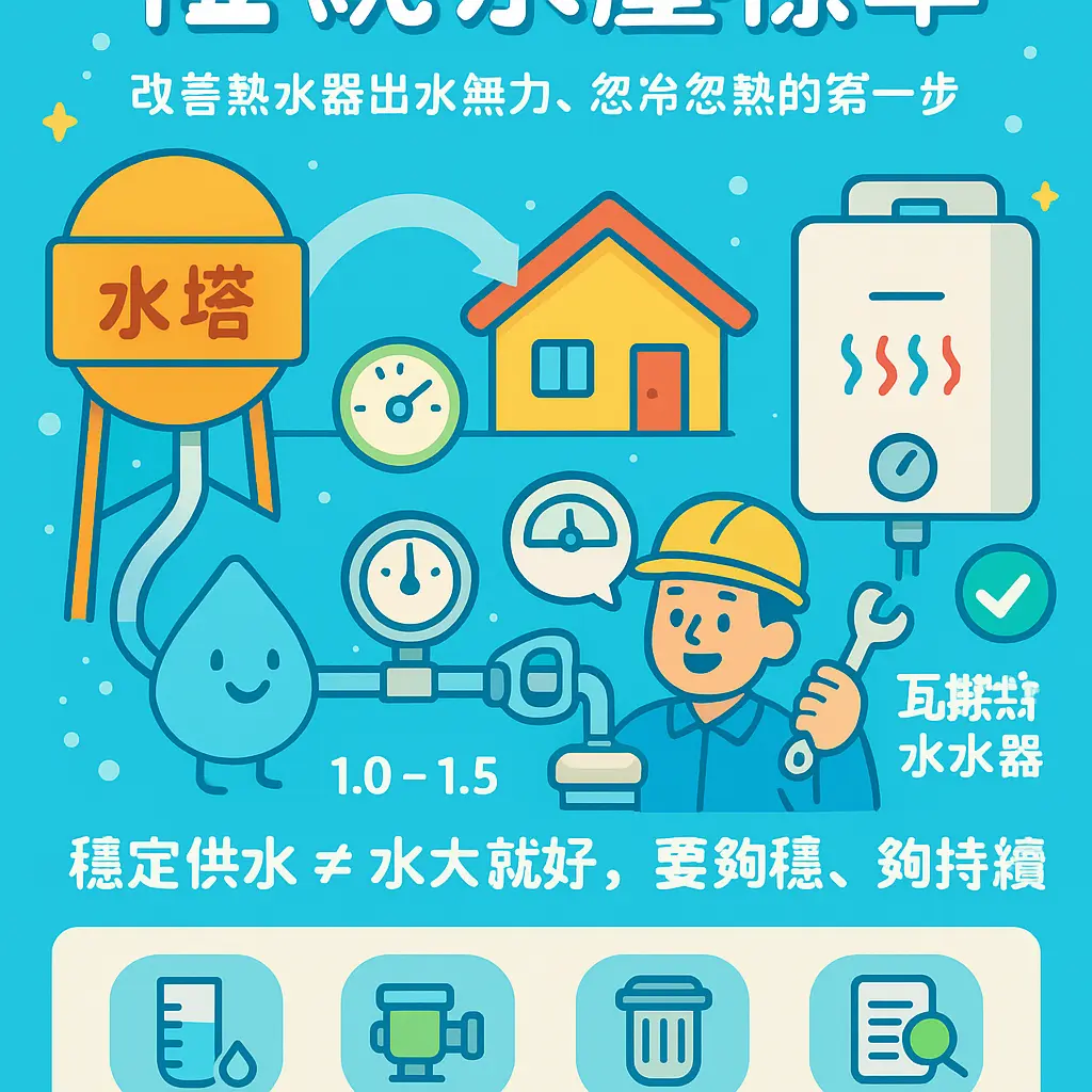 熱水器水壓不足如何改善 - 水塔