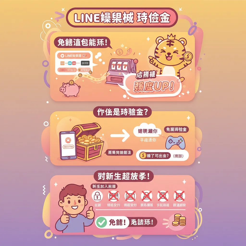 免儲值也能玩！LINE娛樂城體驗金在老虎機的運用