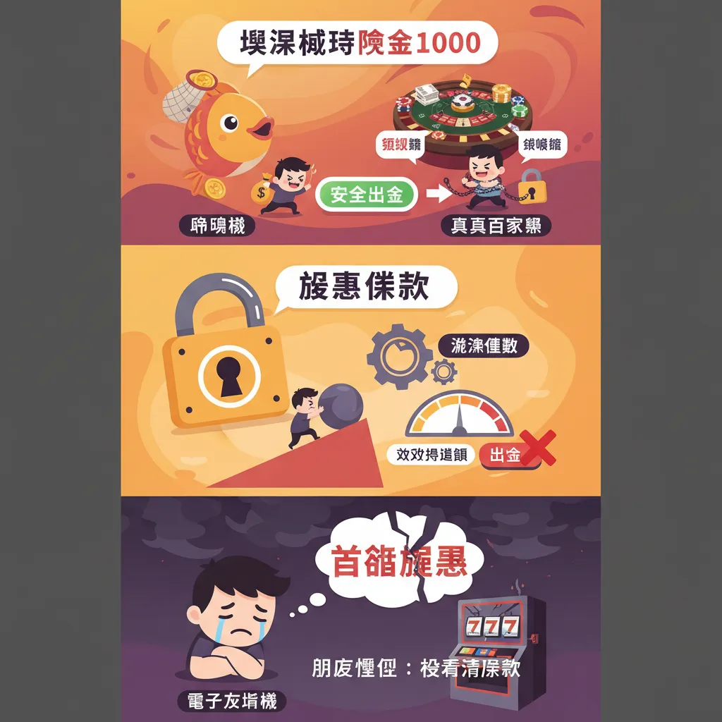體驗金1000玩捕魚機與百家樂，安全出金的關鍵技巧