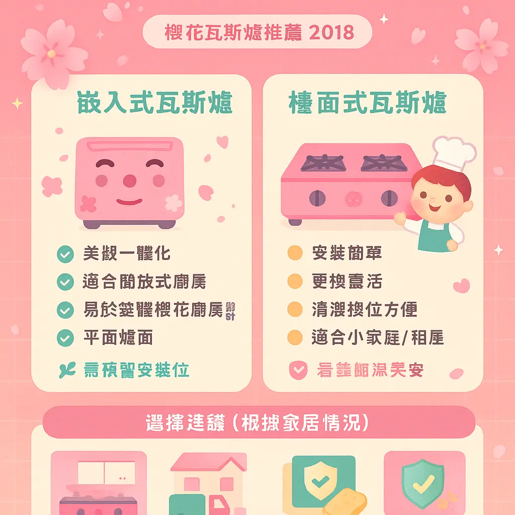 櫻花瓦斯爐推薦2018 - 櫻花瓦斯爐