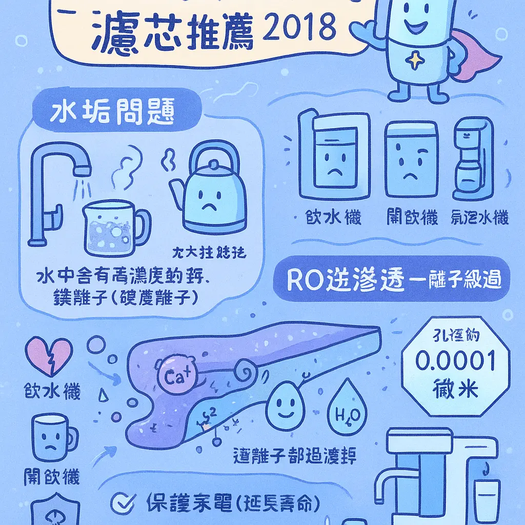 廚下型飲水機推薦2018 - 濾芯
