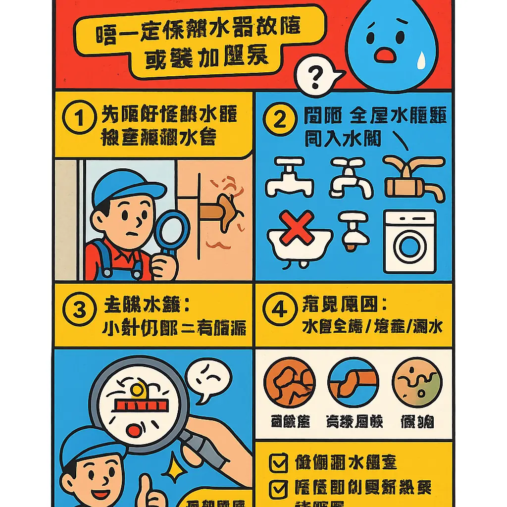 熱水器水壓不足如何改善 - 水壓不足