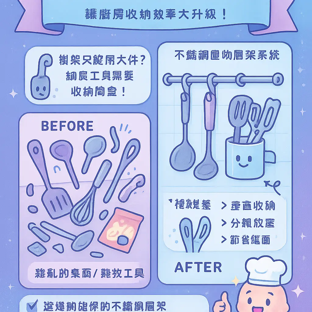 廚房 掛架 - 不鏽鋼