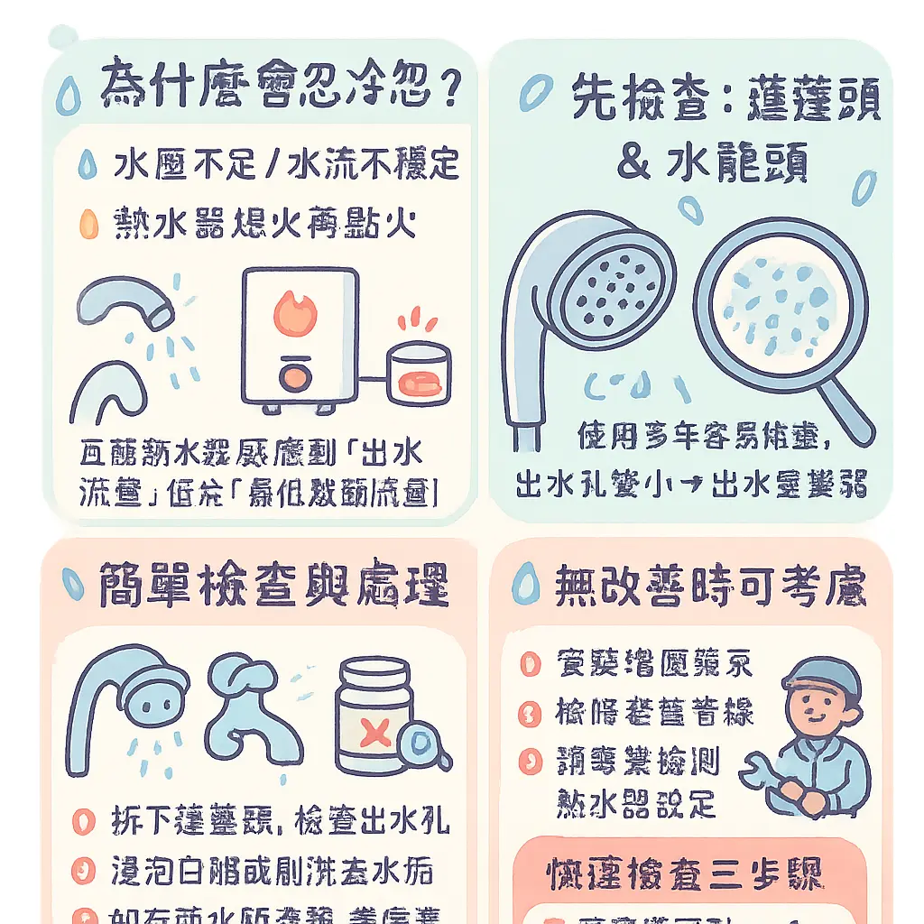 熱水器水壓不足如何改善 - 水龍頭