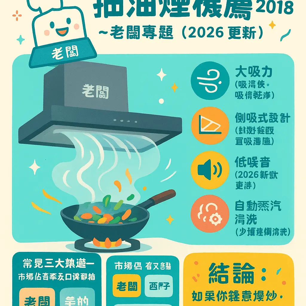 抽油煙機推薦2018 - 老闆
